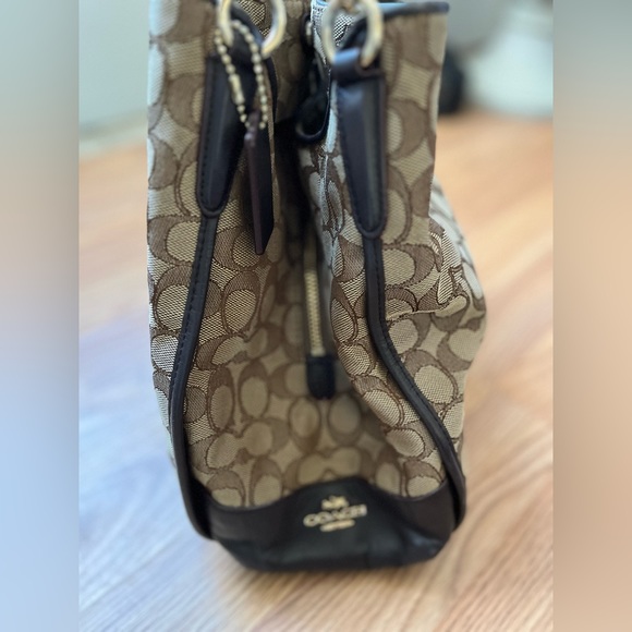 Coach signature brown jacquard bag - Picture 8 of 12
